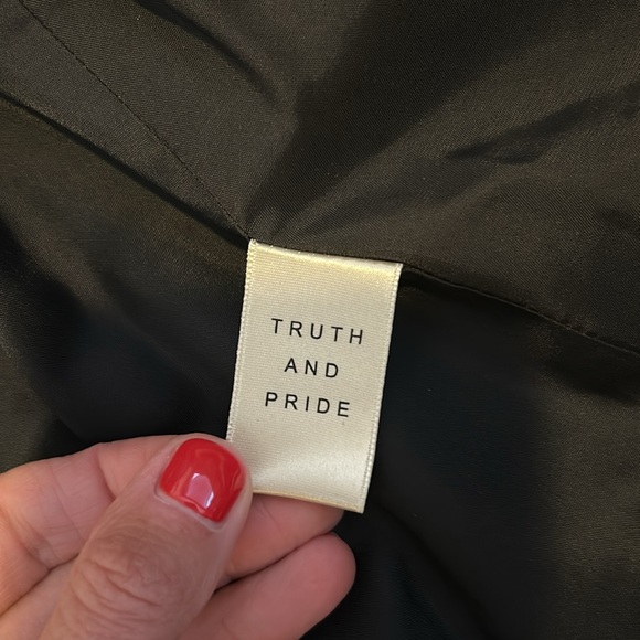 Truth & Pride Black and White Tweed Blazer, XS - Picture 9 of 16